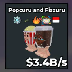 Popcuru and Fizzuru 3.4B s (Секретный персонаж) — Roblox, лот №239311