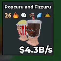 Popcuru and Fizzuru 4.3B s (Секретный персонаж) — Roblox, лот №239326