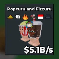 Popcuru and Fizzuru 5.1B s (Секретный персонаж) — Roblox, лот №239332