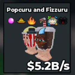 Popcuru and Fizzuru 5.2B s (Секретный персонаж) — Roblox, лот №239334