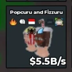 Popcuru and Fizzuru 5.5B with 8 Exist - Instan (Секретный п… — Roblox, лот №239337