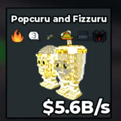Popcuru and Fizzuru 5.6B s (Секретный персонаж) — Roblox, лот №239338