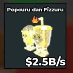 Popcuru and Fizzuru Divine [2.5 B s ] with Fire trait (Секр… — Roblox, лот №239354