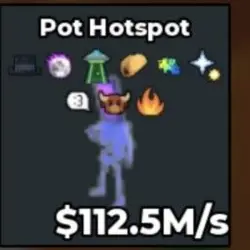 Pot Hotspot Crystal 112.5M s (Секретный персонаж) — Roblox, лот №239390
