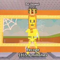 Pot Hotspot Gold 8.1M s - Secret Gold (Секретный персонаж) — Roblox, лот №239400