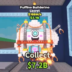 Puffino Builderino 186 m s (Секретный персонаж) — Roblox, лот №239432