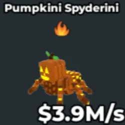 Pumpkini Spyderini 3.9M s Money (Секретный персонаж) — Roblox, лот №239448