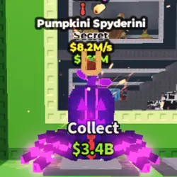 Pumpkini Spyderini Galaxy Very RARE (Секретный персонаж) — Roblox, лот №239450