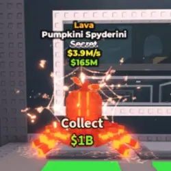 Pumpkini Spyderini Lava 3,9M s (Секретный персонаж) — Roblox, лот №239451