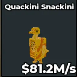 QUAKINI SNACKINI 81.2 M s (Секретный персонаж) — Roblox, лот №239488