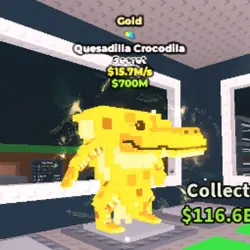 Quesadilla Crocodila Gold 15.7M s - Secret Gold (Секретный … — Roblox, лот №239543