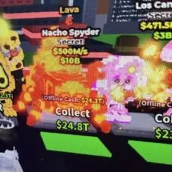 Quick Sell Lava Nacho Spyder 500M S (Секретный персонаж) — Roblox, лот №239575