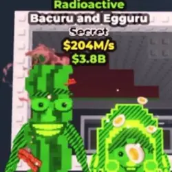 Radioactive Bacuru and Egguru (Секретный персонаж) — Roblox, лот №239597