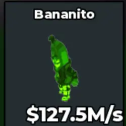 Radioactive Bananito $127,5M s (Секретный персонаж) — Roblox, лот №239602