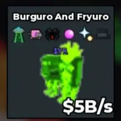 Radioactive Burguro and Fryuro 5B S with Clean Traits xln (… — Roblox, лот №239638