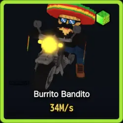 Radioactive Burrito Bandito 34M s (Секретный персонаж) — Roblox, лот №239639