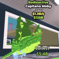 Radioactive Capitano Moby (Секретный персонаж) — Roblox, лот №239644