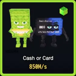 Radioactive Cash or Card 850M s (Секретный персонаж) — Roblox, лот №239652
