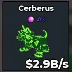 Radioactive Cerberus 2.9 B s - Quick and BUBBLE AND 1YR TRA… — Roblox, лот №239676