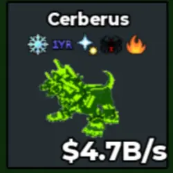 Radioactive Cerberus 4.7B s RY10 (Секретный персонаж) — Roblox, лот №239680