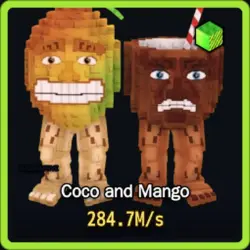 Radioactive Coco and Mango 284.7M s (Секретный персонаж) — Roblox, лот №239691
