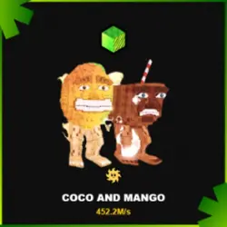 Radioactive Coco and Mango 452.2M s (Секретный персонаж) — Roblox, лот №239692