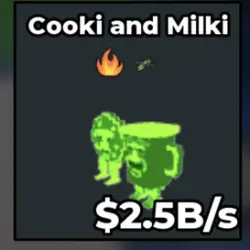 Radioactive Cooki and Milki 2.5 B s (Секретный персонаж) — Roblox, лот №239696