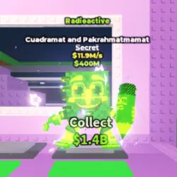 Radioactive Cuadramat and Pakrahmatmamat 11.9 M s (Секретны… — Roblox, лот №239701