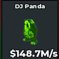 Radioactive DJ Panda $148,7M s (Секретный персонаж) — Roblox, лот №239704