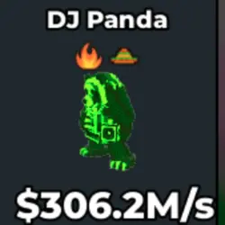Radioactive DJ Panda 306.2 M s (Секретный персонаж) — Roblox, лот №239707