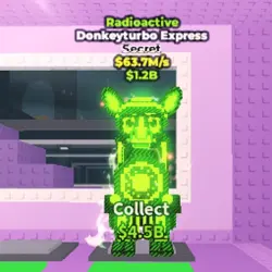 Radioactive Donkeyturbo Express 63.7 M s (Секретный персона… — Roblox, лот №239710