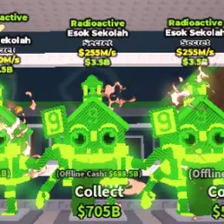 Radioactive Esok Sekolah (Секретный персонаж) — Roblox, лот №239722