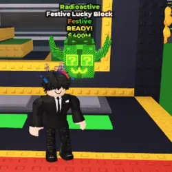 Radioactive Festive Lucky Block (Festive персонаж) — Roblox, лот №239726