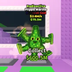 Radioactive Flippo Marino 2.6 M s (Brainrot God персонаж) — Roblox, лот №239734