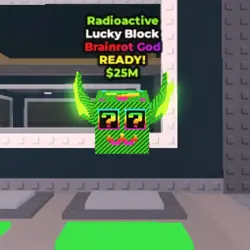 Radioactive God Lucky Block (Brainrot God персонаж) — Roblox, лот №239776