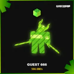 Radioactive Guest 666 566.6M s (Секретный персонаж) — Roblox, лот №239781