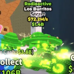 Radioactive Los Burritos 72.2M s #209 (Секретный персонаж) — Roblox, лот №239838