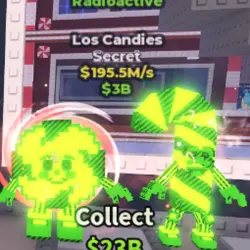 RADIOACTIVE Los Candies 195.5M s (Секретный персонаж) — Roblox, лот №239841