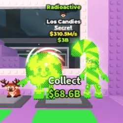 Radioactive Los Candies 310.5 M s (REINDEER TRAIT) (Секретн… — Roblox, лот №239843