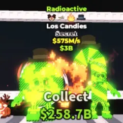 Radioactive Los Candies 575 m s (Секретный персонаж) — Roblox, лот №239846
