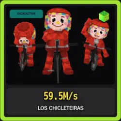 Radioactive Los Chicleteiras 59.5M s (Секретный персонаж) — Roblox, лот №239848