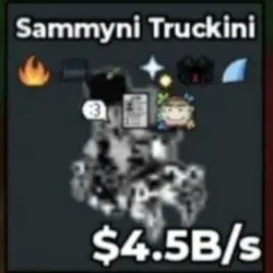 Rarest Yinyang Sammyni Truckini 4,5B s LOW Exist Mutation U… — Roblox, лот №239875