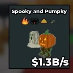 SPOOKY AND PUMKY [1.3 B s ] with Fire trait , Sombrero trai… — Roblox, лот №239908