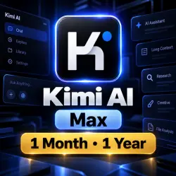 Kimi AI Max — AI service subscription for your account.