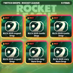 Rocket League Twitch Drops 6 items