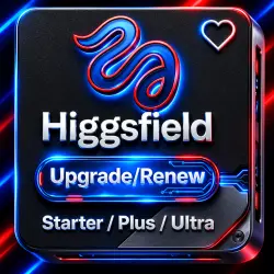 Higgsfield AI - Lite / Starter / Plus / Ultra | Instant Activation | Warranty