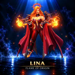 Lina - Flame of Origin | Dota 2 | Подарком | Зима 2025: Col…, лот №254960