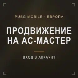 PUBG Mobile (Европа): матчи продвижения на Ас-мастер, лот №210239