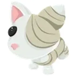 Halloween White Mummy Cat ADM Adopt Me — Roblox, лот №243166