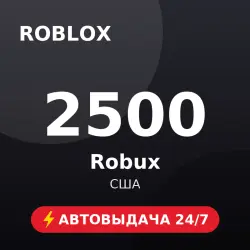 Roblox 2500 Robux (США) Автовыдача 24/7, лот №208535